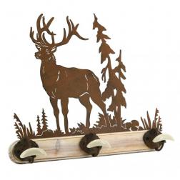 PORTE-MANTEAU CERF EN FORET